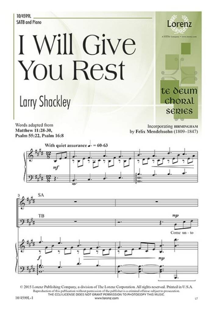 I Will Give You Rest